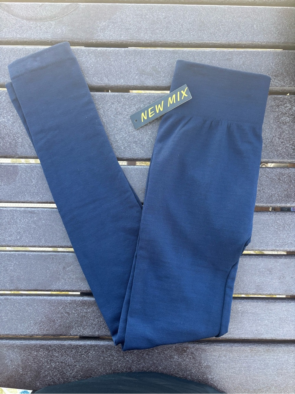 New Mix Navy Fleece-Lined Leggings